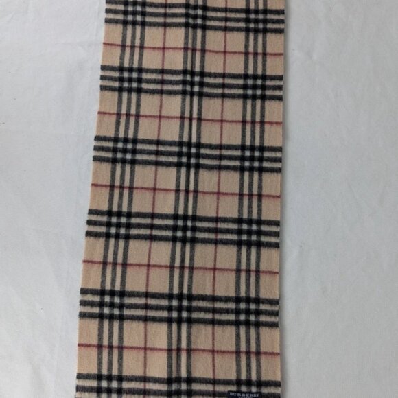 Burberry Unisex Winter Scarf Beige – 100% Lambswool Check – Used – Stylish Wrap - Picture 4 of 7